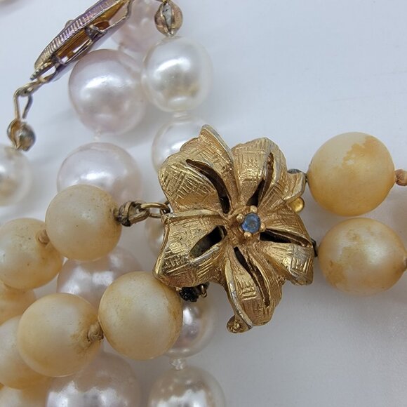 Vintage FAUX PEARLS NECKLACE LOT - Lot Of 3‎ Necklaces - Picture 2 of 7